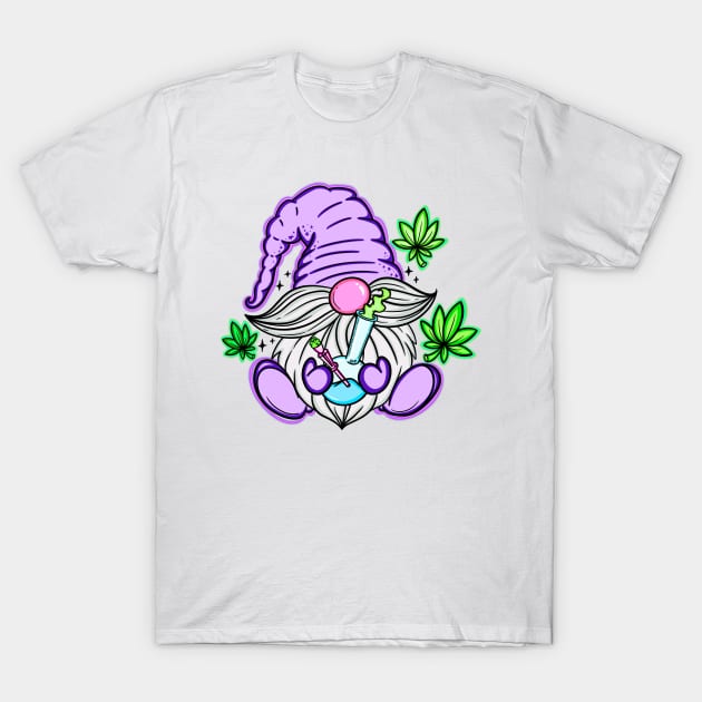 420 Gnome T-Shirt by BreezyArtCollections 